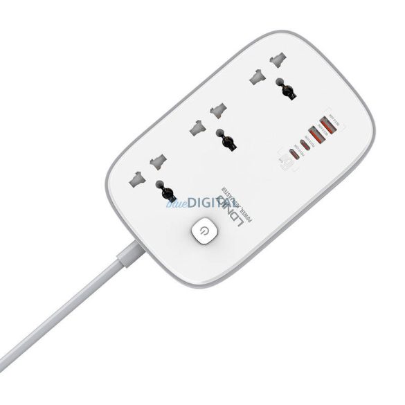 Power Strip GaN LDNIO SC3416 EU 65W fehér + EU dugó