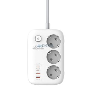 Power Strip GaN LDNIO SE3436 65W fehér