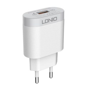 LDNIO A303Q hálózati töltő 1xUSB-A csatlakozóval 18W fehér