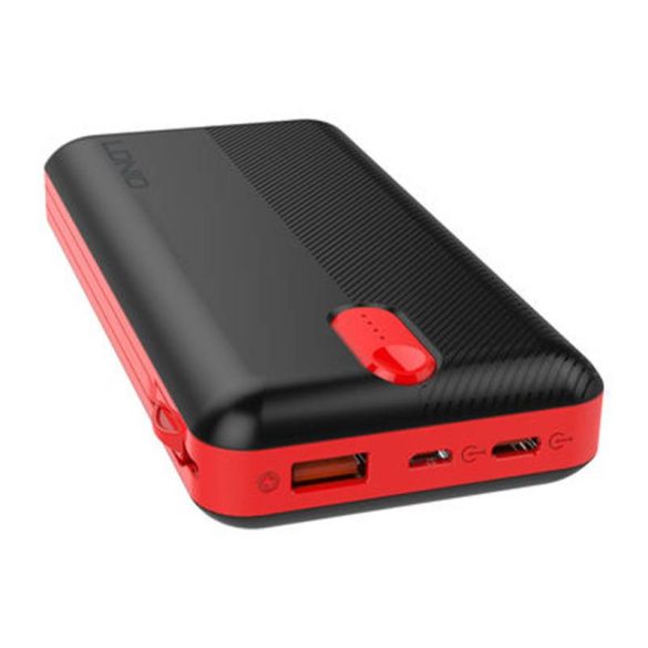 Powerbank LDNIO PL1013, 10000mAh + 3in1 kábel (fekete)