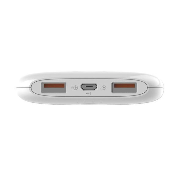 LDNIO PR1009 Powerbank 2 USB (fehér) + MicroUSB kábel
