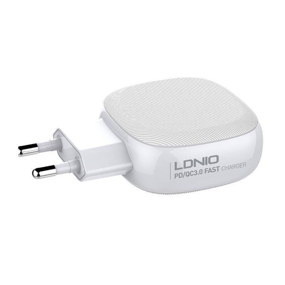 LDNIO A3510Q hálózati töltő, 2xUSB-A és 1xUSB-C csatlakozóval, 28.5W (fehér)