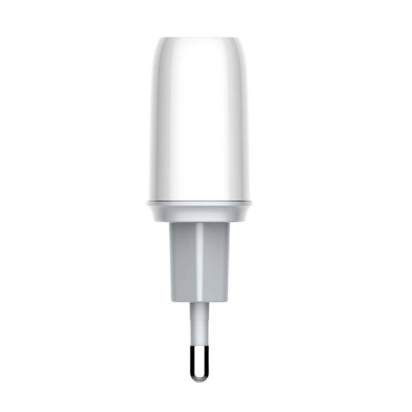 LDNIO A2424C hálózati töltő 1xUSB-A és 1xUSB-C csatlakozóval max. 20W fehér