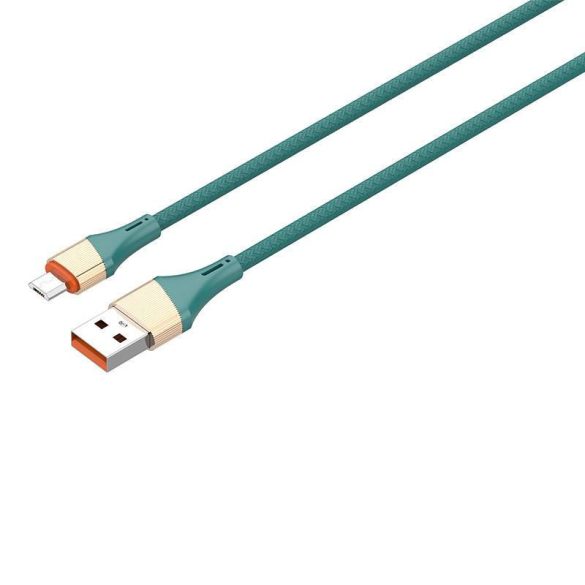 LDNIO LS632 USB - Micro USB 2m, 30W kábel (zöld)