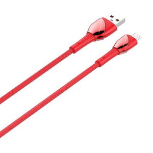 LDNIO LS661 USB - Micro USB 1m, 30W kábel (piros)