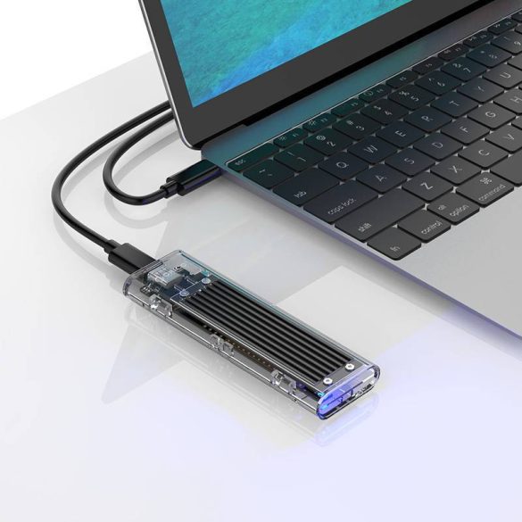 Orico M.2 SDD ház, NVME, USB-C 3.1 Gen.2, 10 Gbps (fekete)