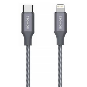 Romoss CB1737 USB-C Lightning kábel, 27W, 1m (szürke)