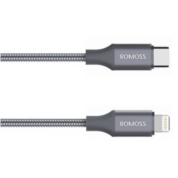 Romoss CB1737 USB-C Lightning kábel, 27W, 1m (szürke)