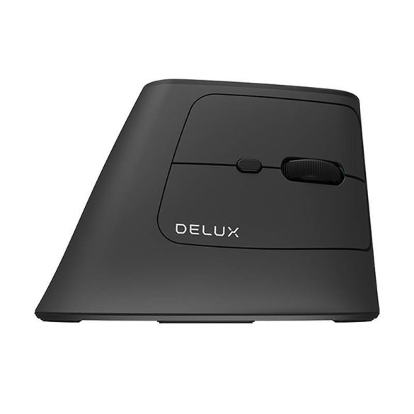 Delux MV6 Vezeték nélküli ergonomikus egér DB BT+2.4G (fekete)