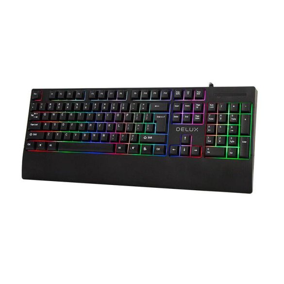 Delux K9852 Gamer billentyűzet, RGB