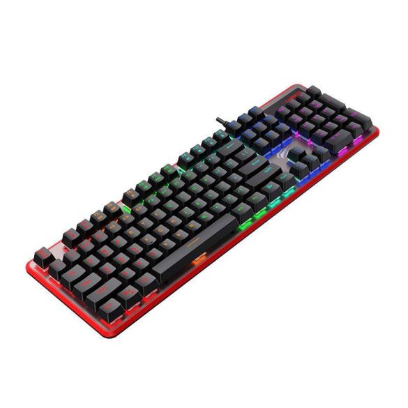 Havit KB870L mechanikus gamer billentyűzet RGB (fekete)