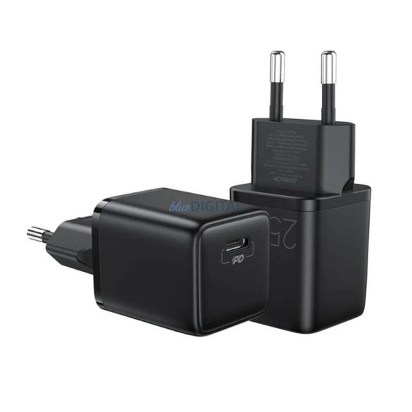 Joyroom L-P251 Mini hálózati töltő 1xUSB-C csatlakozással PD 25W - fekete