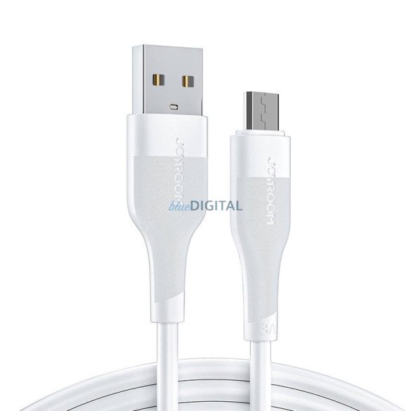 Joyroom S-1030M12 USB-A - microUSB kábel 3A 1m - fehér