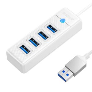 Orico Hub adapter USB 4x USB 3.0, 5 Gbps, 0,15m (fehér)