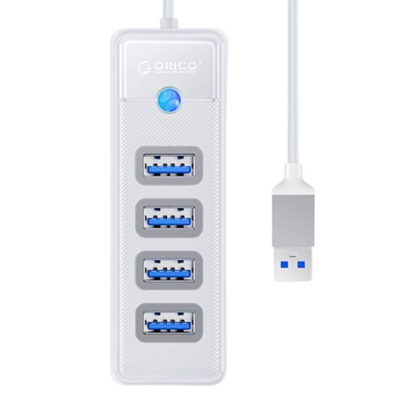 Orico Hub adapter USB 4x USB 3.0, 5 Gbps, 0,15m (fehér)