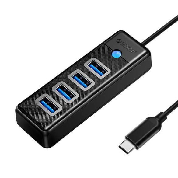 Orico Hub adapter USB-C 4x USB 3.0, 5 Gbps, 0,15m (fekete)