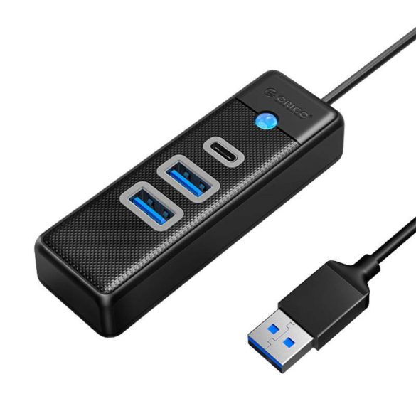 Orico Hub adapter USB 2x USB 3.0 + USB-C, 5 Gbps, 0,15m (fekete)