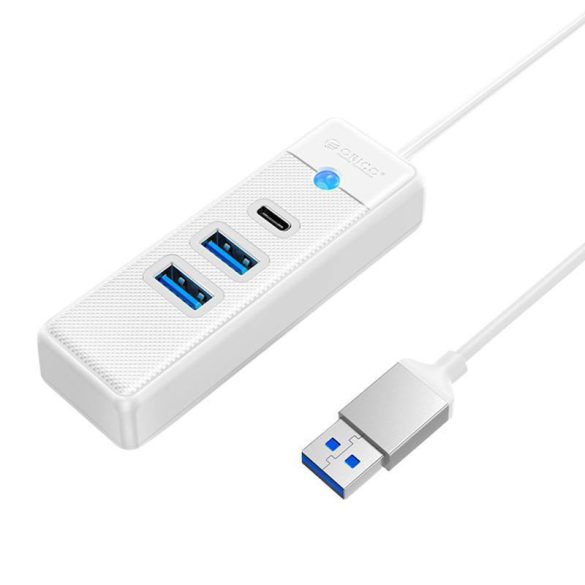 Orico Hub adapter USB 2x USB 3.0 + USB-C, 5 Gbps, 0,15m (fehér)