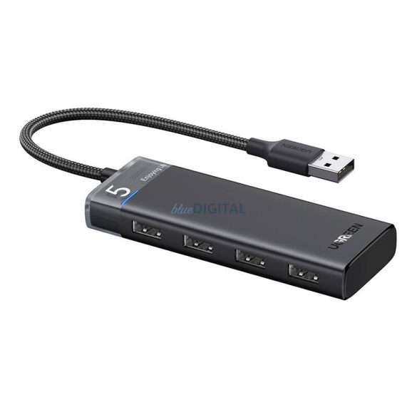 Adapter, hub USB-A 4x USB-A UGREEN CM653 (szürke)