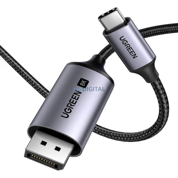 USB-C-DisplayPort kábel UGREEN 8K 2m 25158 (fekete)