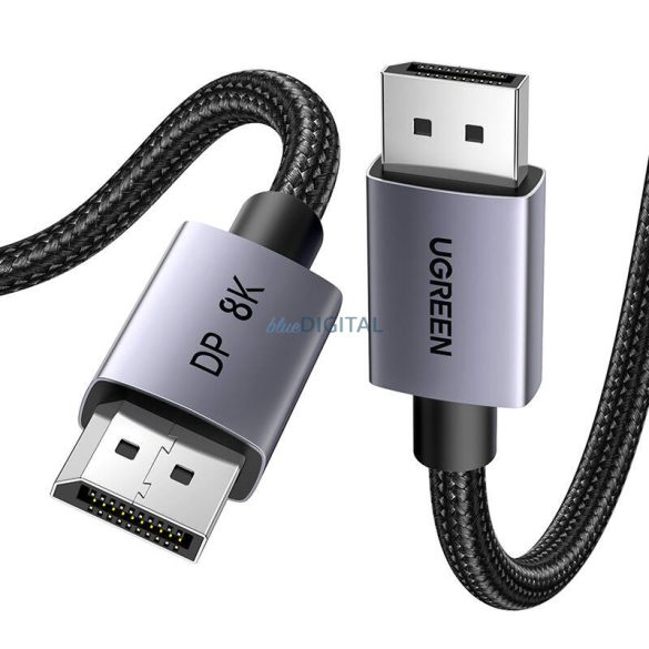 Ugreen DP120 DisplayPort 1.4 kábel, 8K 60Hz, 32.4Gbps, 3m - fekete