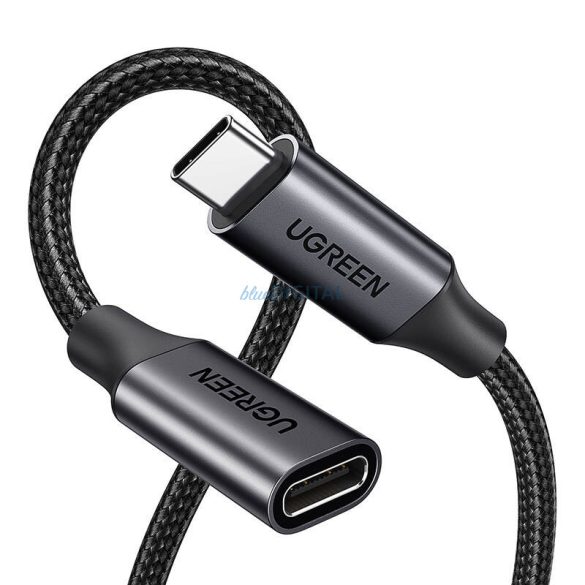 Ugreen US372 USB 3.2 Type-C (apa) - Type-C (anya) kábel 0.5m - fekete