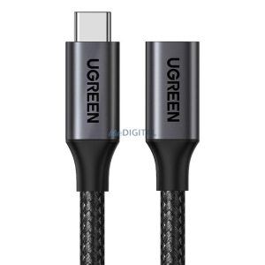 Ugreen US372 USB 3.2 Type-C (apa) - Type-C (anya) kábel 1m - fekete