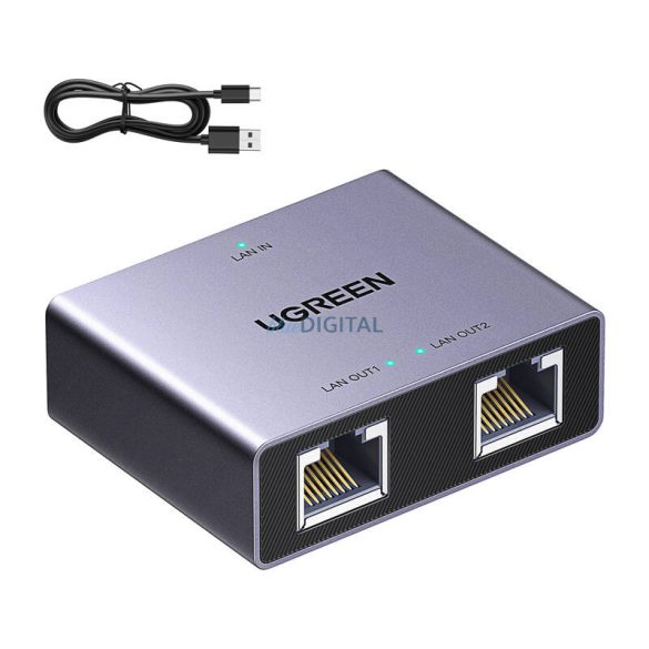 Ugreen Gigabit Ethernet elosztó adapter NW301 (1x2)