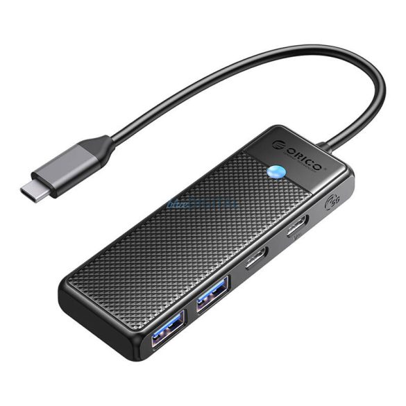 Orico USB hub 2xUSB-A 3.0 + 1xType-C 3.0 + PD 100W - fekete