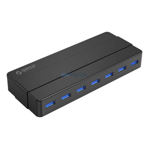 Orico USB hub 7xUSB-A 3.0 - fekete