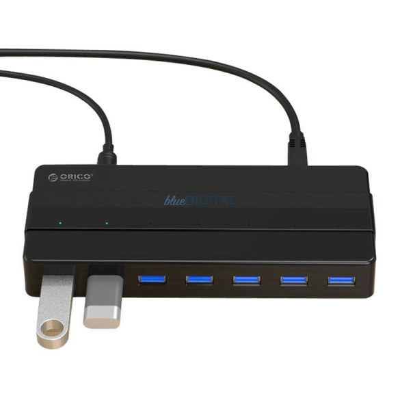 Orico USB hub 7xUSB-A 3.0 - fekete