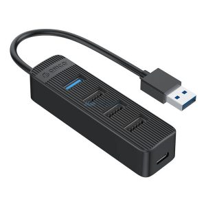 Orico USB hub USB-A - 1xUSB-A 3.0 + 3xUSB-A 2.0 - fekete