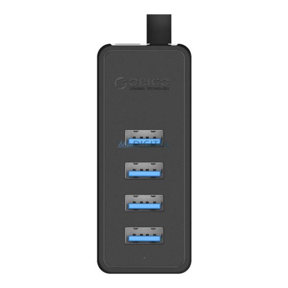 Orico W5P-030 USB hub USB-A - 4xUSB-A 3.0 - fekete