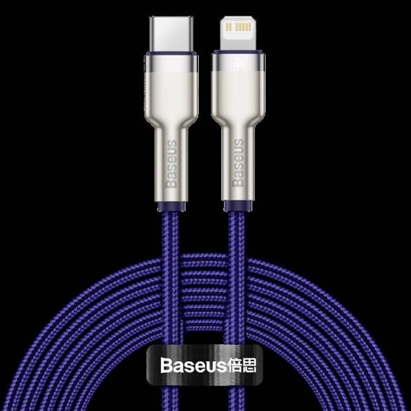 USB-C Lightning kábel Baseus Cafule, 20W, 2m (lila)