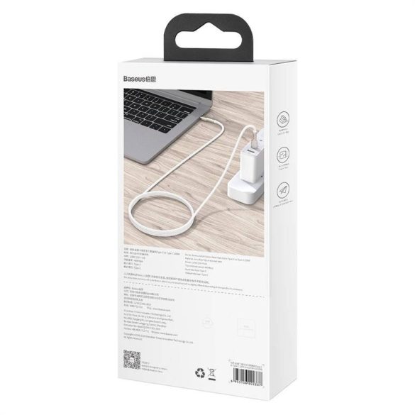 Baseus Cafule USB-C – USB-C kábel, 100 W, 2 m (fekete)