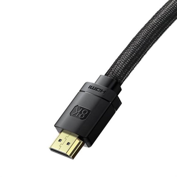 Baseus High Definition Series HDMI 2.1 kábel, 8K 60Hz, 3D, HDR, 48Gbps, 3m (fekete)