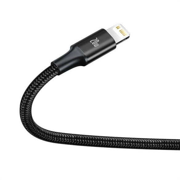 Baseus Rapid Series USB-C 3 az 1-ben kábel, mikro USB / Lightning / USB-C, 20 W, 1,5 m (fekete)