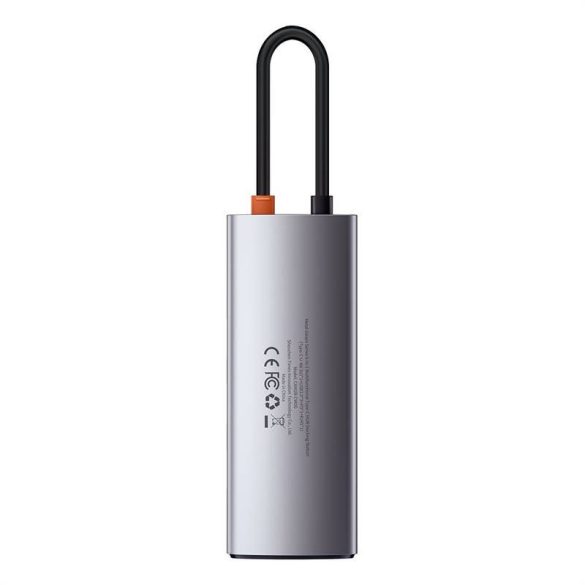 Baseus Metal Gleam Series 5 az 1-ben hub, USB-C - 3x USB 3.0 + HDMI + USB-C PD