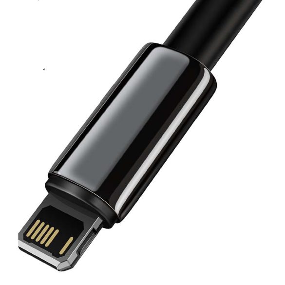 Baseus Tungsten Gold USB-A - Lightning kábel, 2,4A, 1 m (fekete)