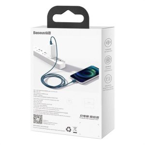 USB-C kábel a Lightning Baseus Superior sorozathoz, 20 W, PD, 2 m (kék)