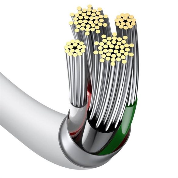 USB kábel a Lightning Baseus Superior sorozathoz, 2,4 A, 1 m (fehér)