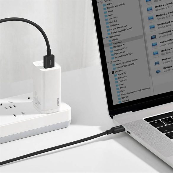 USB-USB-C Baseus Superior sorozatú kábel, 66 W, 1 m (fekete)