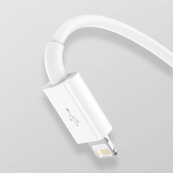 Baseus Superior Series 3 az 1-ben USB-kábel, USB-mikro-USB / USB-C / Lightning, 3,5 A, 1,2 m (fehér)