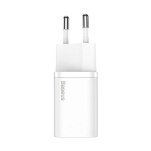 Baseus Super Si gyorstöltő 1C 25W adapter USB-C-USB-C 1 m-es kábellel (fehér)