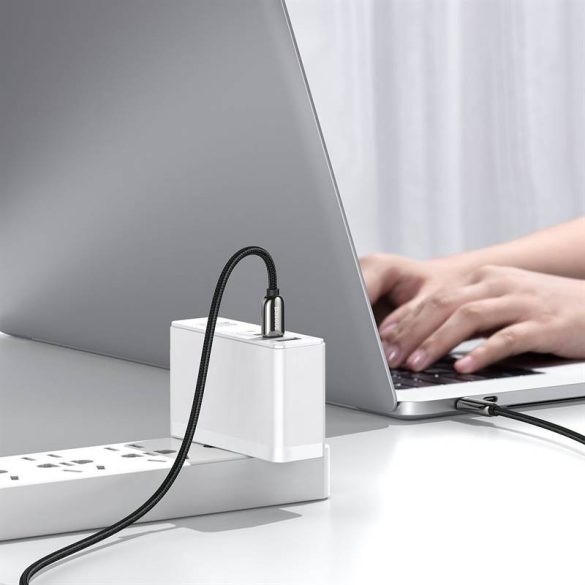 USB-C – USB-C Baseus kijelzőkábel, tápellátás, 100 W, 1 m (fekete)