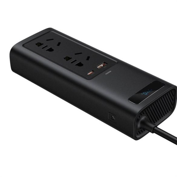 Baseus 150W, 220V, CN / EU autós inverter (fekete)