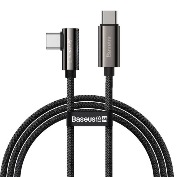 Baseus Legend Series USB-C – USB-C ferde kábel, PD, 100 W, 1 m (fekete)