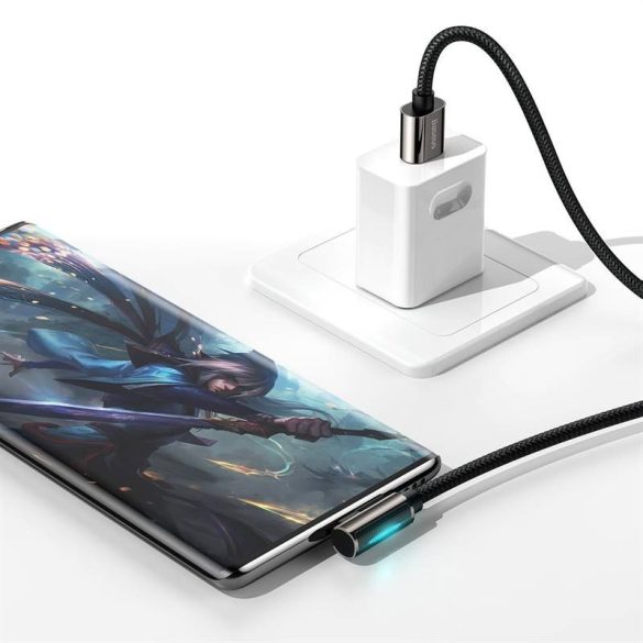 Baseus Legend Series – USB-C ferde kábel, 66 W, 1 m (fekete)