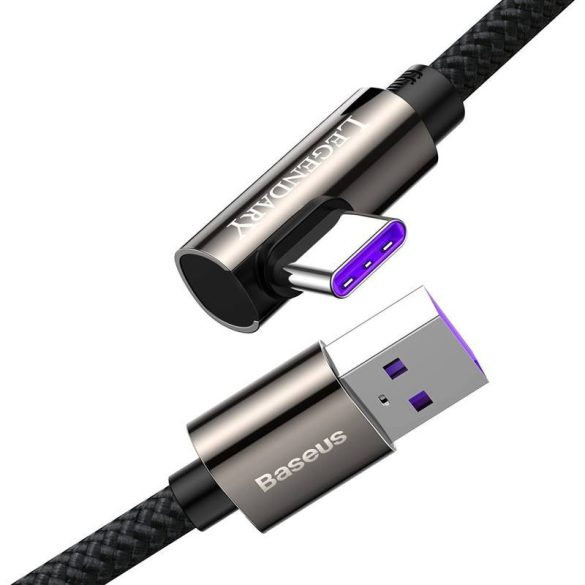 Baseus Legend Series – USB-C ferde kábel, 66 W, 1 m (fekete)