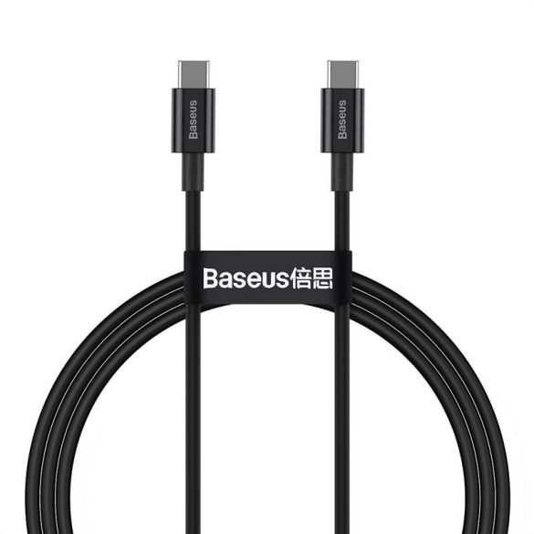 Baseus Superior sorozatú USB-C-USB-C kábel, 100 W, 1 m (fekete)